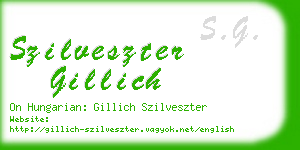 szilveszter gillich business card